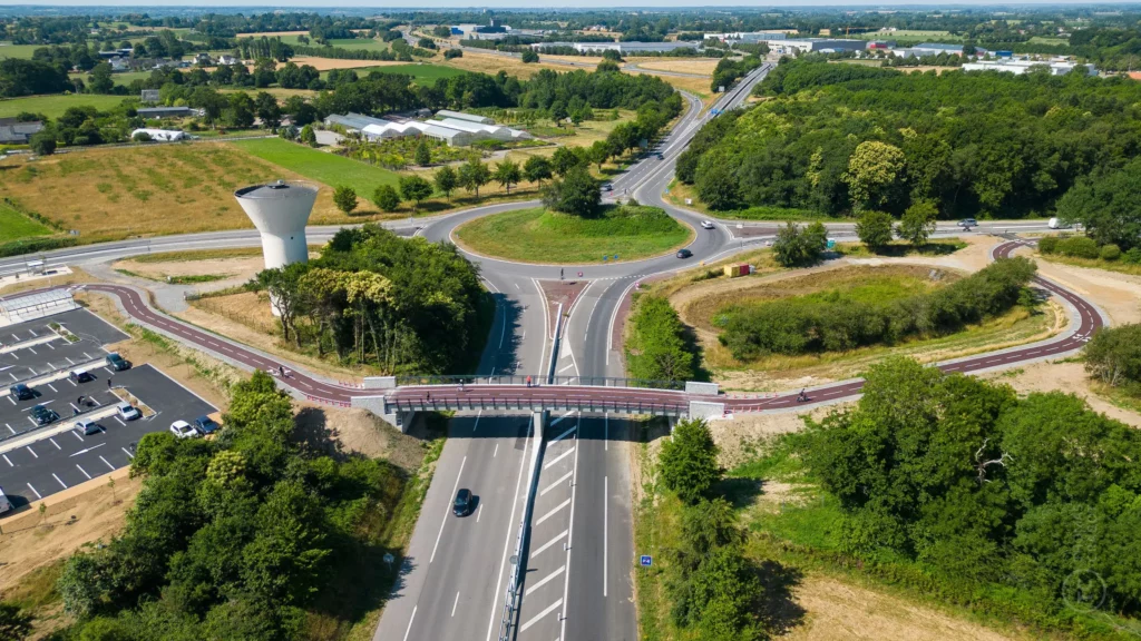 Première piste cyclable nouvelle génération – Saint-Sauveur-des-Landes à Romagné