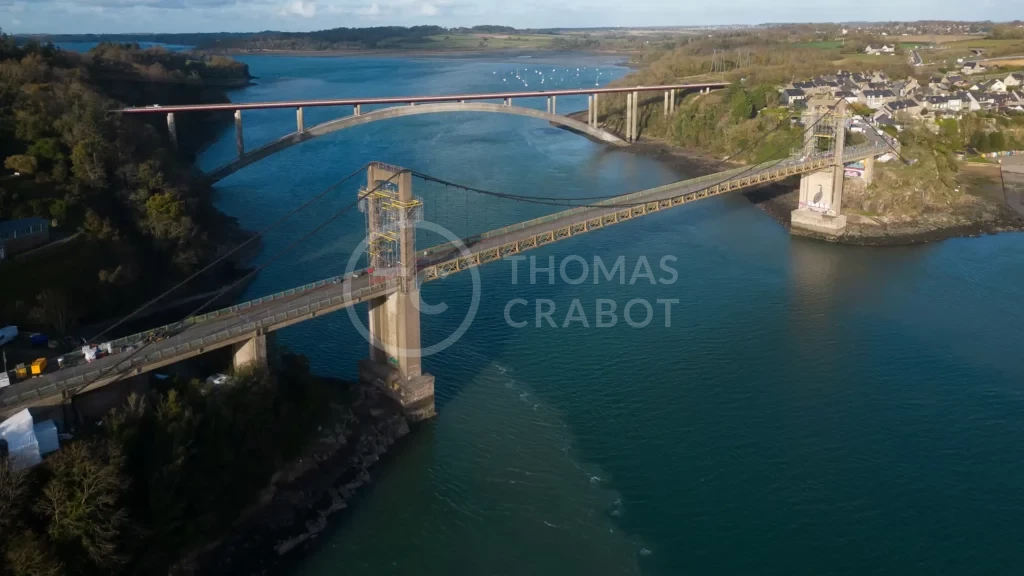 pont saint hubert vue drone par thomas crabot photographe rennes